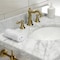 Fauceture KVPB3022M87 30" Console Sink with Brass Legs (8-Inch, 3 Hole), Marble White/Brushed Brass KVPB3022M87 - alternate 6